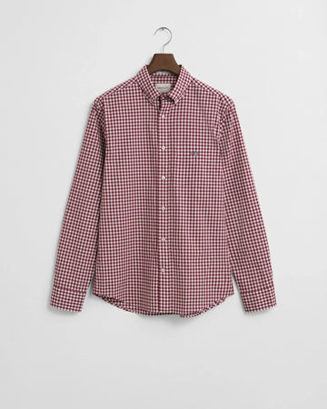 Πουκάμισο Καρό Gingham Poplin Σε Κανονική Γραμμή GANT